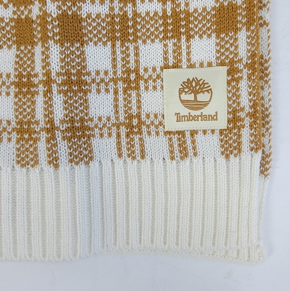 Timberland Plaid Scarf Color: Wheat Plaid NWT - Picture 4 of 15